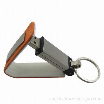 USB Flash Drive in Real Leather Casing with Up to 32GB Capacity